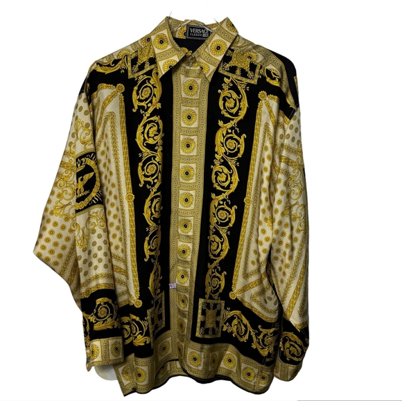 Versace Other - Vintage Versace classic V2 Silk button-up